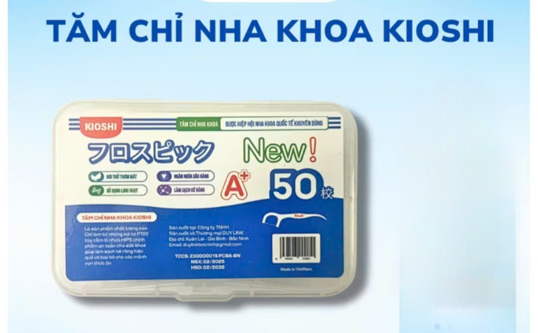 Tăm Chỉ Hộp Kioshi 50C